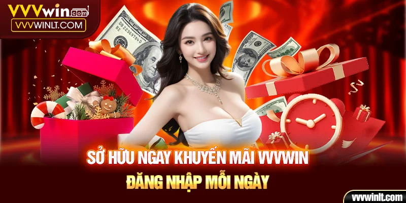 Đăng nhâp Vvvwin hàng ngày nhận siêu khuyến mãi